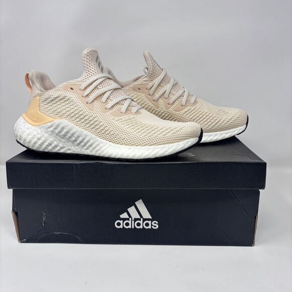 Adidas AlphaBoost Ecru Tint Glow Orange Running Shoes G28565 Men’s 7 Women’s 8 - Picture 1 of 8